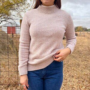Knit mockneck sweater